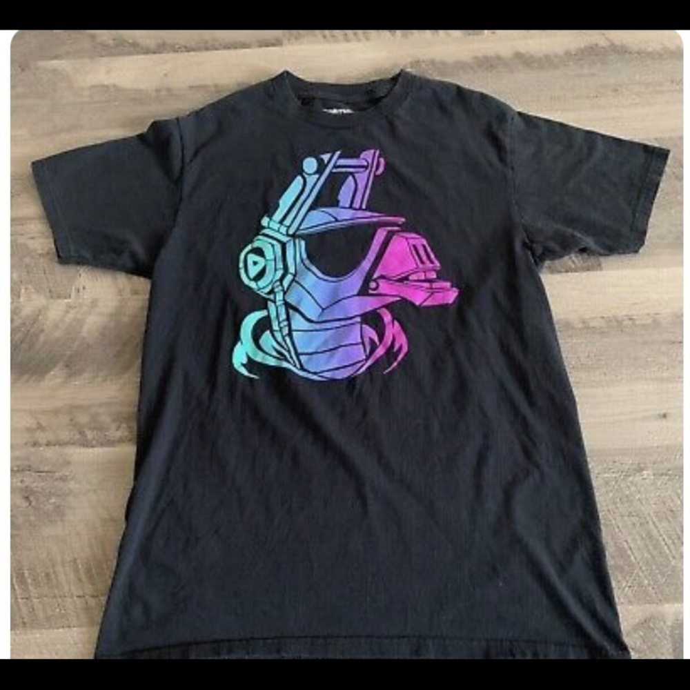 Men’s fortnight graphic T cotton black shirt sleeves short sleeve gaming